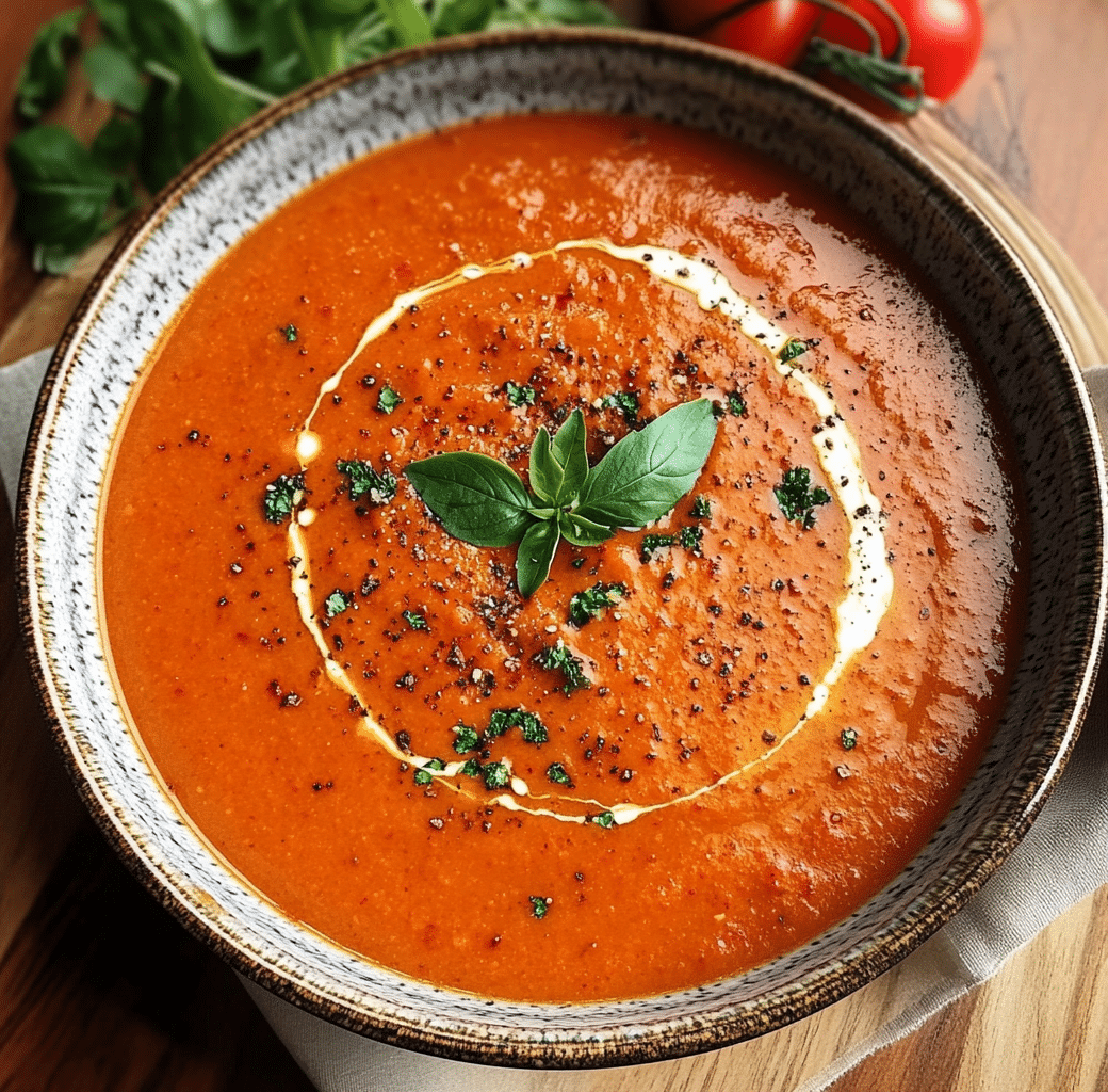 Gourmet Flavor, Pantry Staples: Easy Roasted Red Pepper Soup Recipe